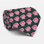 Pink Petals Neck Tie Krawatte (Gerollt)