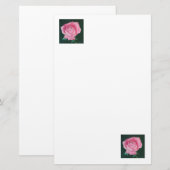Pink Petals Stationery Briefpapier (Vorne/Hinten)