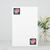 Pink Petals Stationery Briefpapier (Stehend Vorderseite)