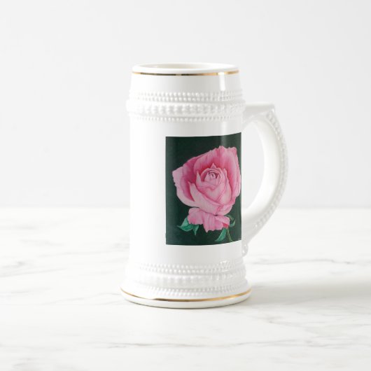 Pink Petals Stein Bierglas (VorderseiteRechts)
