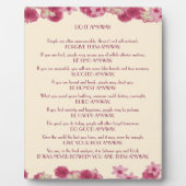 Pink Petals tun es auf jeden Fall Fotoplatte (Vorderseite)