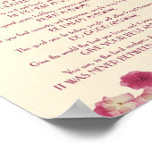 Pink Petals tun es auf jeden Fall Poster (Ecke)