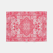 Pink Petals über Kilim Dreams Fleecedecke (Vorderseite (Horizontal))