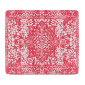 Pink Petals über Kilim Dreams Schneidebrett (Vorderseite)