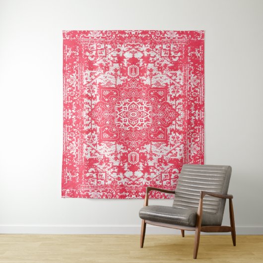 Pink Petals über Kilim Dreams Wandteppich (Beispiel)