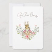 Pink Peter das Kaninchen Einladung zum ersten Gebu (Rückseite)