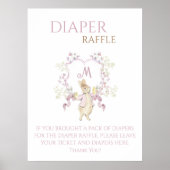 Pink Peter, das Rabbit Baby Diaper Raffelzeichen Poster (Vorne)
