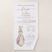 Pink Peter der Kaninchen Badehandtuch (Badehandtuch)