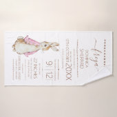 Pink Peter der Kaninchen Badehandtuch (Badehandtuch)