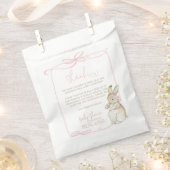 Pink Peter der Rabbit Beatrix Girl Babydusche Geschenktütchen (Ausgeschnitten)