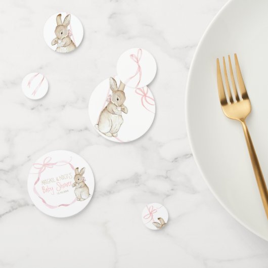 Pink Peter der Rabbit Beatrix Girl Babydusche Konfetti (Gruppe)