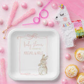 Pink Peter der Rabbit Beatrix Girl Babydusche Pappteller (Party)