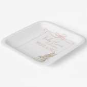 Pink Peter der Rabbit Beatrix Girl Babydusche Pappteller (Gewinkelt)