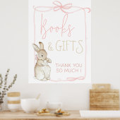 Pink Peter der Rabbit Beatrix Girl Babydusche Poster (Küche)