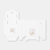 Pink Peter der Rabbit Floral Monogram Babydusche Geschenkschachtel (Ungefaltet)