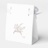 Pink Peter der Rabbit Floral Monogram Babydusche Geschenkschachtel (Rückseite)