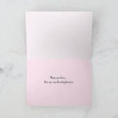 Pink Petunia Beileid Karte (Innenseite)