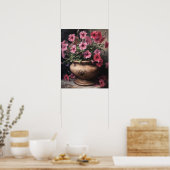 Pink Petunia Blume Art Print Poster (Küche)
