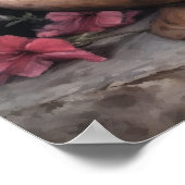 Pink Petunia Blume Art Print Poster (Ecke)