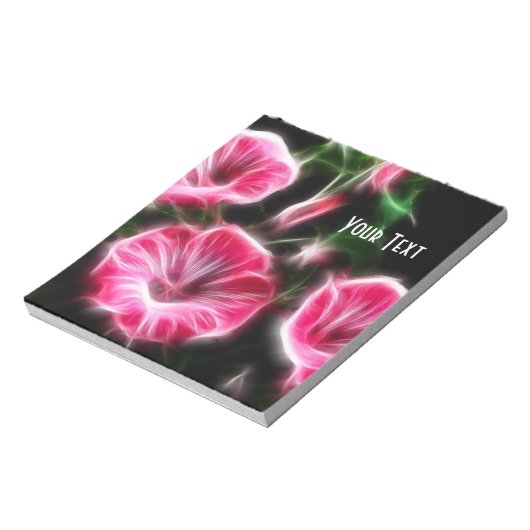 Pink Petunia Esoteric Floral Notepad Notizblock (Rotiert)