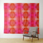 Pink Petunia X 1974 Ikat 4 Wandteppich (Beispiel (Horizontal))
