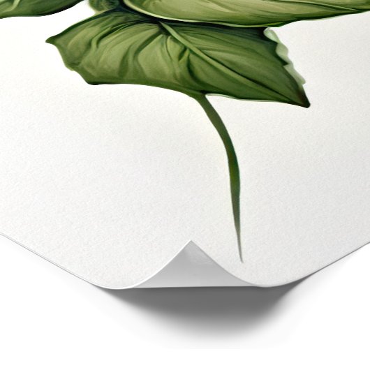 Pink Petunias Blume Art Print Poster (Ecke)