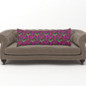 Pink Petunias Blumenmuster Seitenschläferkissen