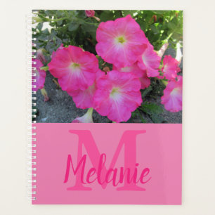 Pink Petunias Foto Monogram Planer