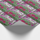 Pink Petunias Geschenkpapier (Ecke)