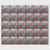 Pink Petunias Geschenkpapier (Flach)
