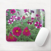 Pink Petunias Mousepad (Mit Mouse)