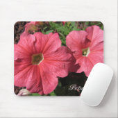 Pink Petunias Mousepad (Mit Mouse)