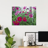 Pink Petunias Poster (Heimbüro)