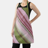 Pink Petunias Rosa und Grüner Streifen Schürze (InSitu)