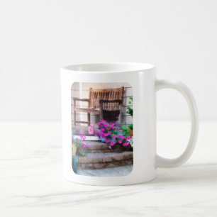 Pink Petunias und Wasserdosen Kaffeetasse