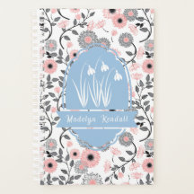 Pink & Pewter Laurentian Floral Benutzerdefinierte