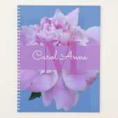 Pink Pey Lila Monogram Floral Planer (Vorderseite)