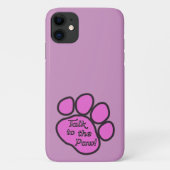 Pink Pfote, Hundekuh, Tierpfau, Sprechen Sie mit d Case-Mate iPhone Hülle (Rückseite)