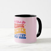 Pink Phantastisch Teacher Tasse (VorderseiteRechts)