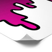 Pink Phase Dripping XBOX Controller Poster (Ecke)