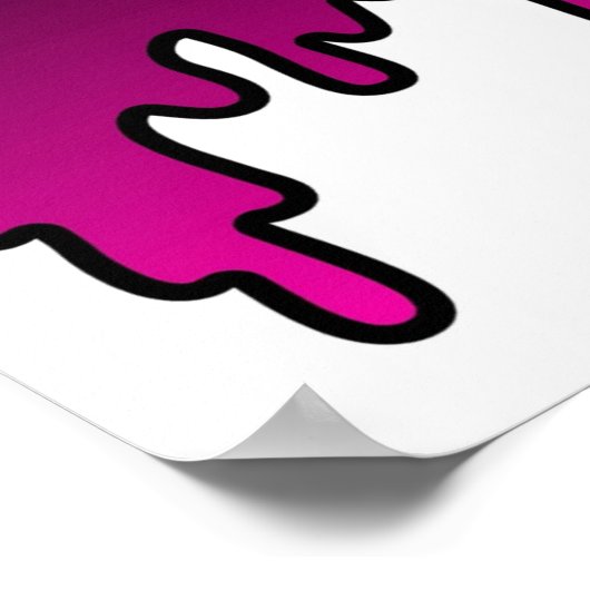 Pink Phase Dripping XBOX Controller Poster (Ecke)