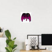 Pink Phase Dripping XBOX Controller Poster (Heimbüro)
