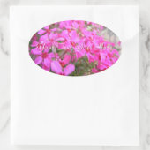 Pink Phlox Blume Stickers (Tasche)