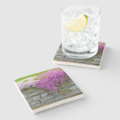 Pink Phlox Stone Untersetzer (Seitenansicht)