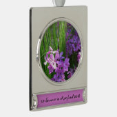 Pink Phlox und Gras Sommer Blüten Banner-Ornament Silber (Rechts)