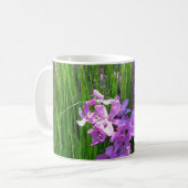 Pink Phlox und Gras Sommer Blüten Kaffeetasse (Vorderseite Links)