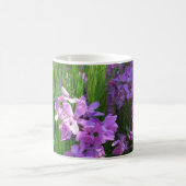 Pink Phlox und Gras Sommer Blüten Kaffeetasse (Mittel)