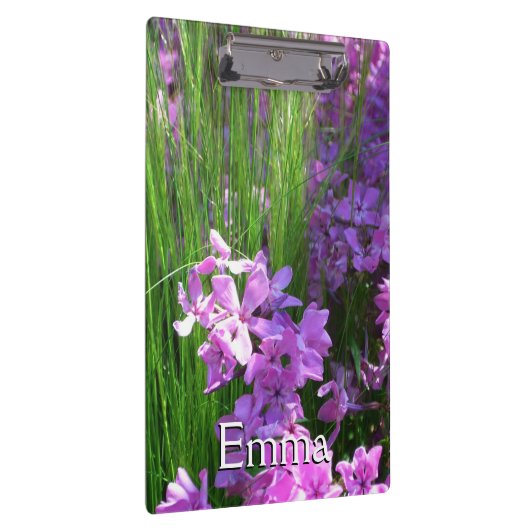 Pink Phlox und Gras Sommer Blüten Klemmbrett (Rechts)