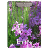 Pink Phlox und Gras Sommer Blüten Klemmbrett (Vorderseite)