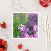 Pink Phlox und Gras Sommer Blüten Serviette (Beispiel)